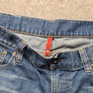 Uniqlo Mens Straight Leg Jeans Medium Wash Blue Denim  Vintage 36x28.5